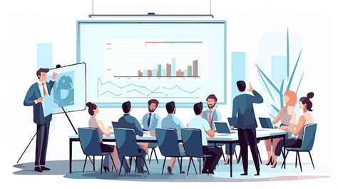 Business Attire Cartoon Group In Smart Clothing Premium Ai Generated