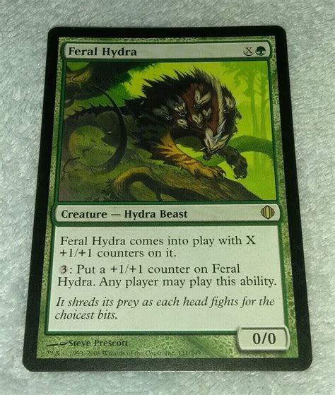 Feral Hydra Shards Of Alara Mtg Magic The Gathering Lp Ebay