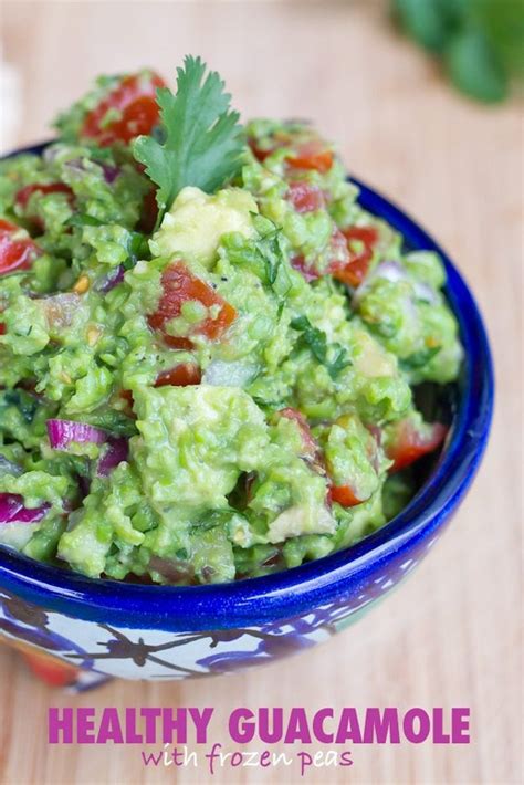 Healthy Guacamole With Frozen Peas