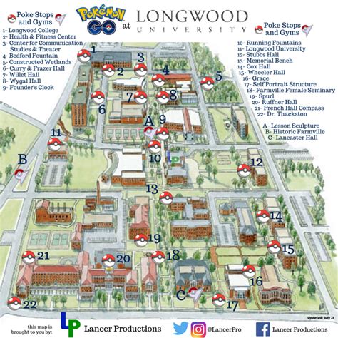 Longwood University Campus Map - Wynne Karlotte