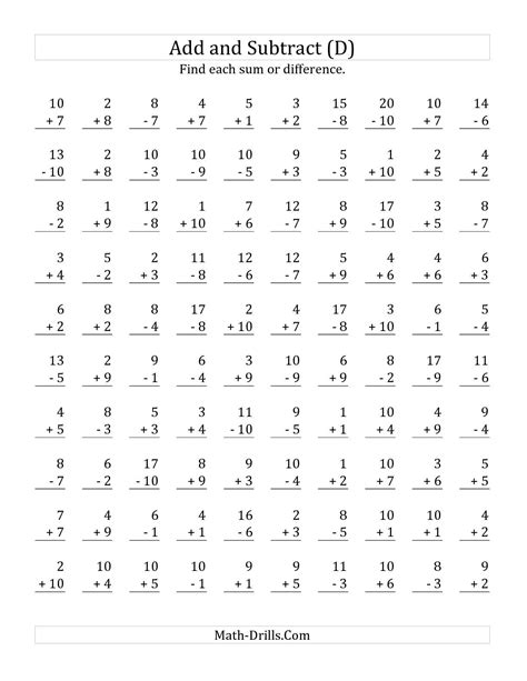 Mixed Multiplication Facts Worksheets