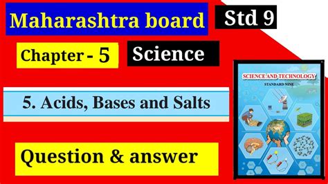 Std Science Chapter Acids Bases And Salts Question Answer Class