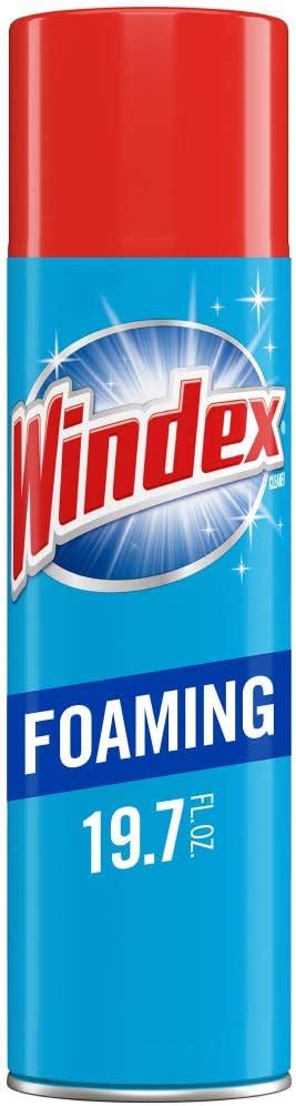 Windex Foaming Glass Cleaner Fresh 20 Oz Aerosol Spray 6carton 333813 Health