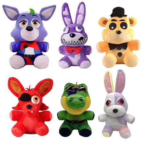 Novos Estilos 18cm Fnaf Brinquedos De Pel Cia Boneca Jogo Animais Urso