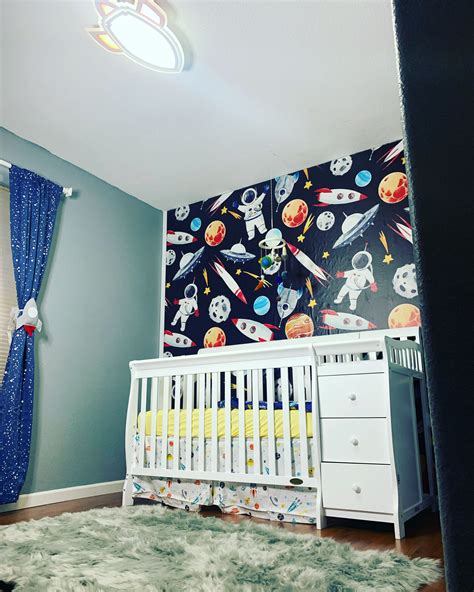 Space Theme Nursery by Dream Nursery | Space themed nursery, Dream nurseries, Cool photos