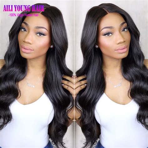 7a Glueless Silk Top Lace Front Wigs Body Wave Virgin Brazilian Silk