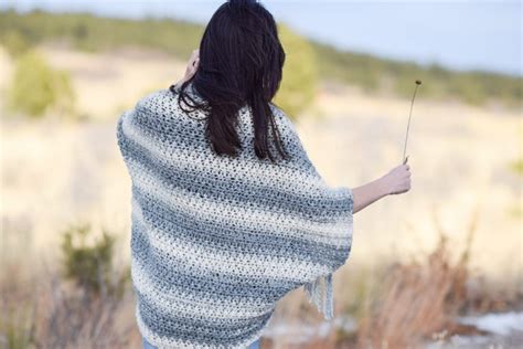 Light Frost Easy Blanket Sweater Crochet Pattern Mama In A Stitch