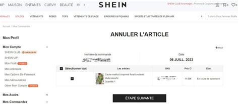 Modifier Une Commande Shein Changer Taille Adresse Ou Article