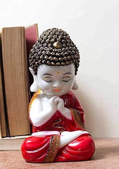 T Liya Kya Baby Buddha Praying Statue Decorative Showpiece Hwd