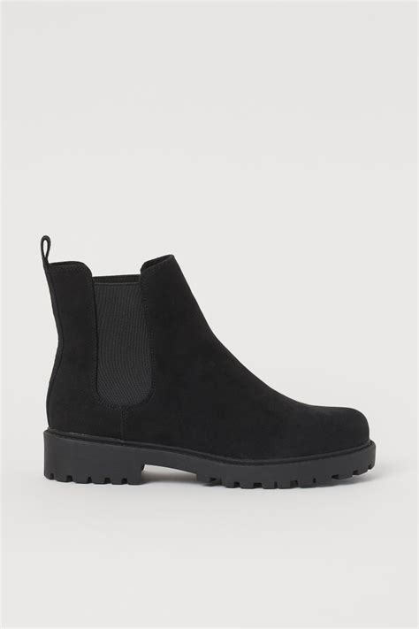 Chelsea Boots Low Heel Black Ladies Handm Us