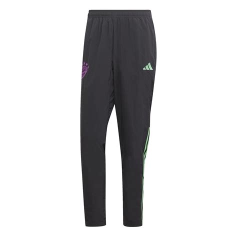 Pantalon Surv Tement Bayern Munich Woven Noir Violet Sur Foot Fr