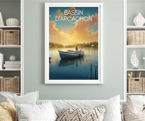 Bassin D Arcachon Poster Bassin D Arcachon Wall Art Print Arcachon