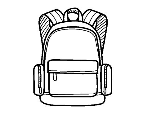 Dibujo de Una mochila escolar para Colorear - Dibujos.net