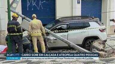 Boa Noite Paran Motorista Invade Cal Ada E Atropela Quatro Pessoas