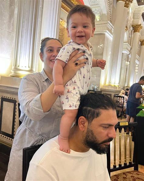 Yuvraj Singh Hazel Keech S Cute Baby Boy Turns Check His Adorable