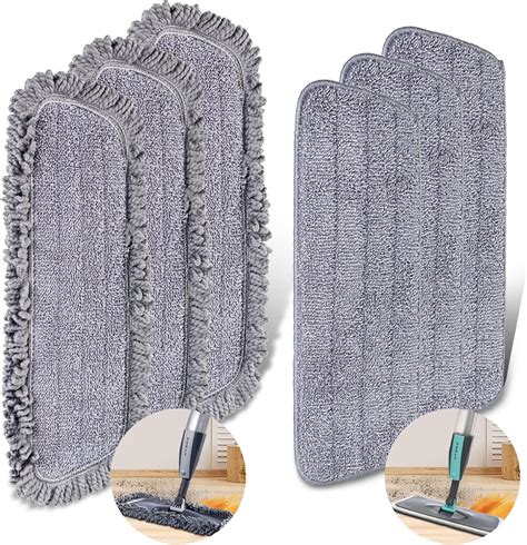 6 Pack Set Microfiber Spray Mop Pad Compatible With Swiffer Powermop And Bona Mop 41cm 14cm