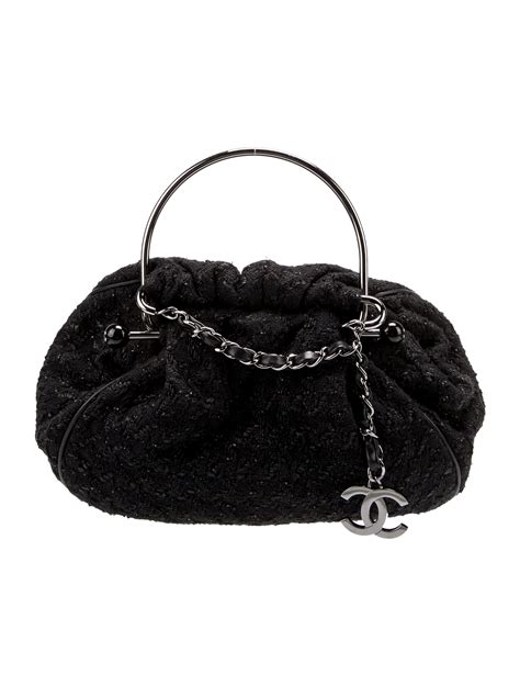 Chanel Knitting Bag Black Handle Bags Handbags Cha965709 The