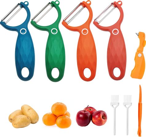 Trez Treamer Vegetable Peeler With Fruit Knife For Kitchen