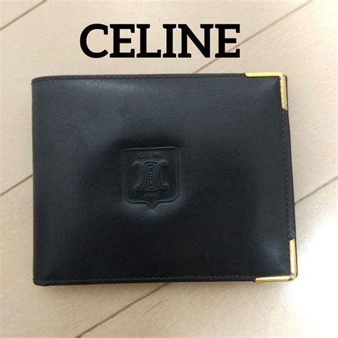 【良品】celine セリーヌ ヴィンテージ 折り財布 革財布 黒 本物の 2839円 Swimmainjp