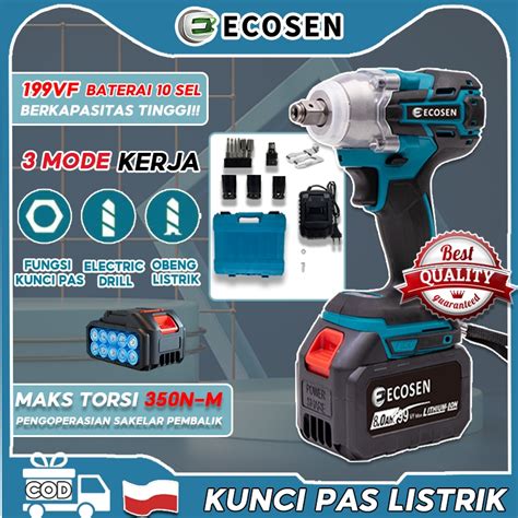 Jual Ecosen V N M Mesin Impact Baterai Cordless Impact Wrench