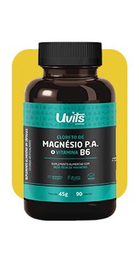 Magnésio e B6 90 Cápsula Magnésio e B6 e Mais na Uvits Vitaminas