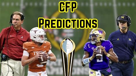 My College Football Playoff Predictions 2023 - YouTube