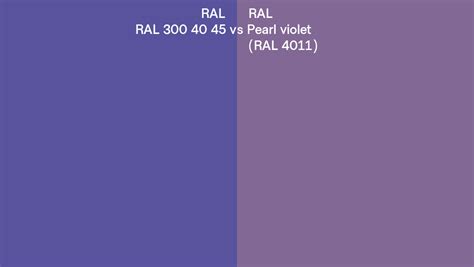 Ral Ral Vs Pearl Violet Side By Side Comparison