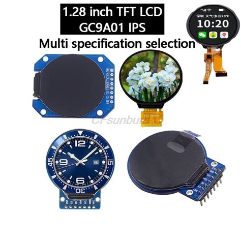 Tft Display 128 Inch Tft Lcd Display Module Round Rgb 240x240 Gc9a01