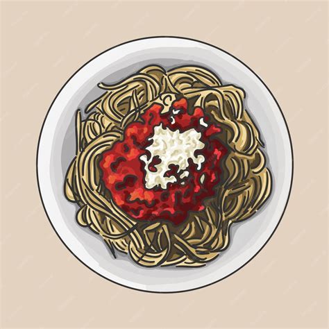 Premium Vector | Spaghetti dinner. vector graphics