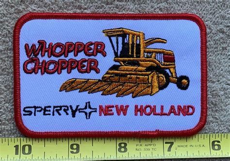 Vintage Whopper Chopper Sperry New Holland Patch Farm Gem