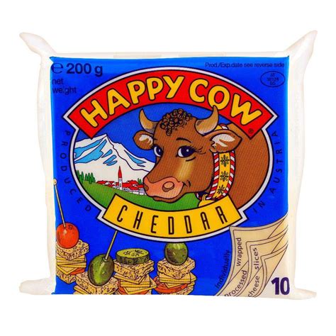 Order Happy Cow Cheddar Slice 10 Pack 200g Online At Best Price In Pakistan Naheedpk