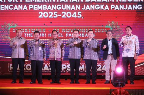 Rakornas BPSDM 2024 Pj Gubernur Sumsel Simak Arahan Mendagri Untuk