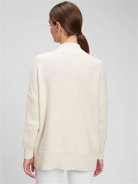 Cable Knit Mockneck Sweater Gap