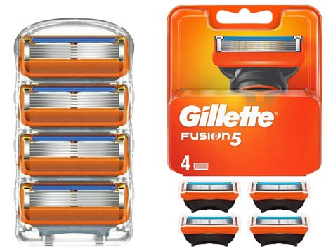 ORYGINALNE WKŁADY OSTRZA NOŻYKI WYMIENNE DO MASZYNKI GILLETTE FUSION 5