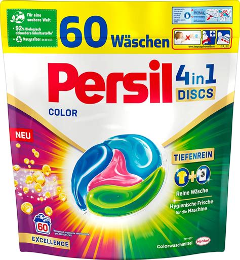 Persil 4in1 Color DISCS 60 Waschladungen Waschmittel Mit Tiefenrein