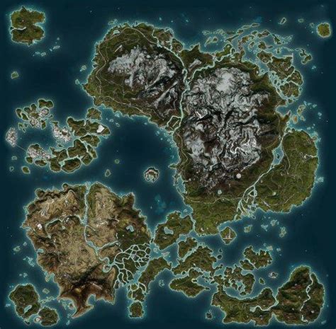 Beautiful Video Game World Maps World Map Art Fantasy Art Landscapes