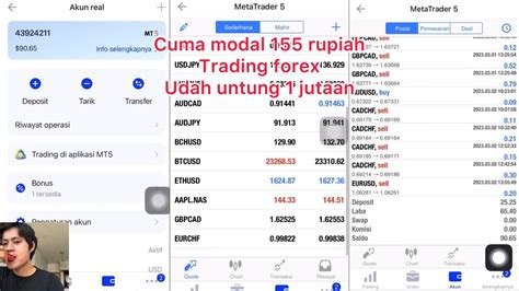 Cara Trading Forex Dengan Modal 400 Ribu Jadi 1 Juta Di Octafx YouTube