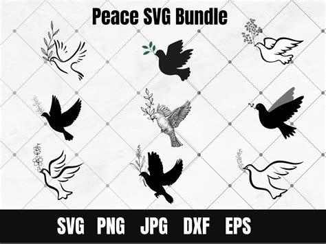 Doves Svg Pigeon Svg Dove Silhouette Dove Vector Wedding Doves Svg