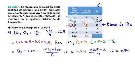 U2 T2 E01 Ejemplo 1Cálculo de medidas de posición para datos agrupados