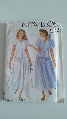 New Look Seven Sizes In One Dress Sewing Pattern Uncut Ebay