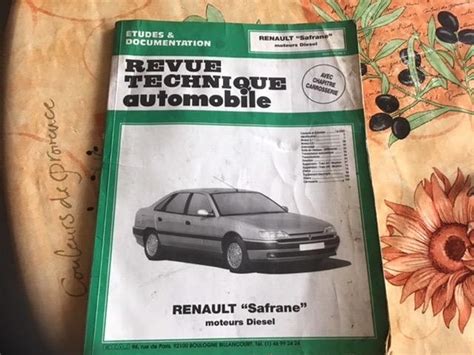 Revue technique Renault Safrane diesel à vendre