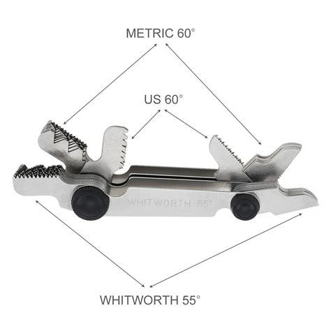 Sondas Peine Roscas Milímetros Whitworth US 58 Pzs AYR TOOLS