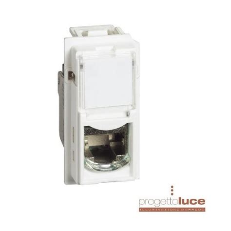 Presa Bticino Living Now Rj45 Toolless Utp Cat6 Bianca Kw4279c6