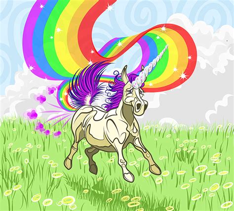 Unicorn Farting a Rainbow on Behance