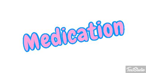 Medication Word Animated GIF Logo Designs