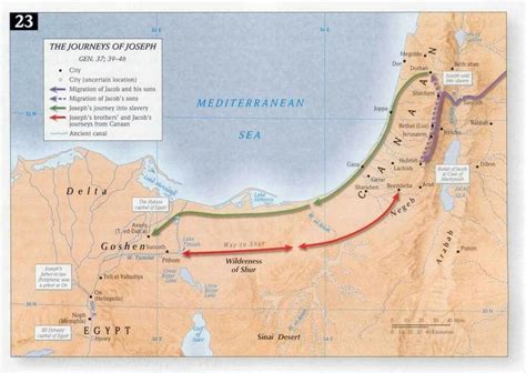 Josephs Journey To Egypt Bible Mapping Map Bible