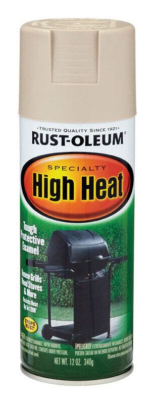 Rust Oleum High Heat Spray Paint Satin Almond Oz