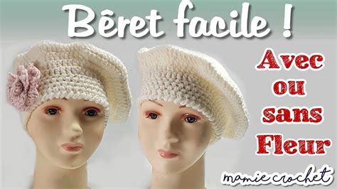 Comment Faire Un Beret Pour Femme Facile Au Crochet Pas à Pas Tuto