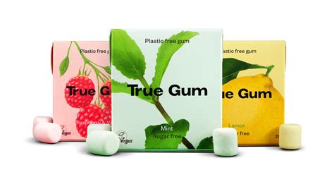 Plastic Free Vegan Chewing Gum True Gum