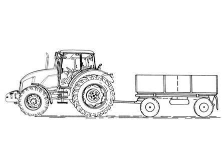 Traktor Z Przyczep Kolorowanka Do Druku Kolorowanki Traktory Planeta